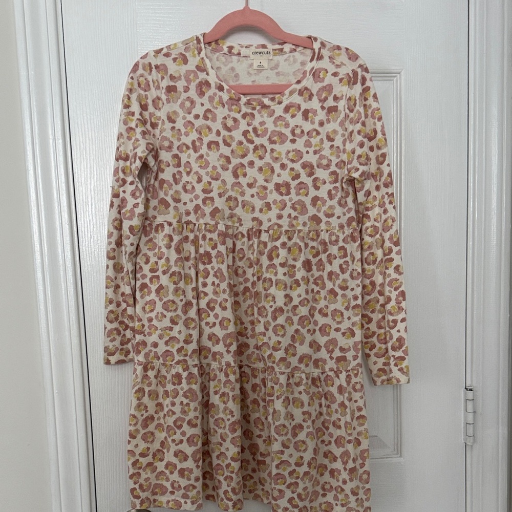 Crewcuts Pink and Yellow Animal Print Dress